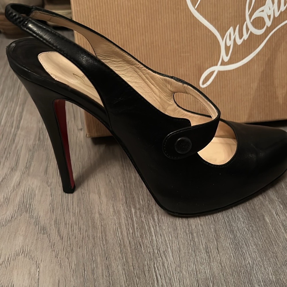 💥PRICE DROP💥Authentic♥️Christian Louboutins🖤EUC Pinched Toe Platform - Picture 16 of 16